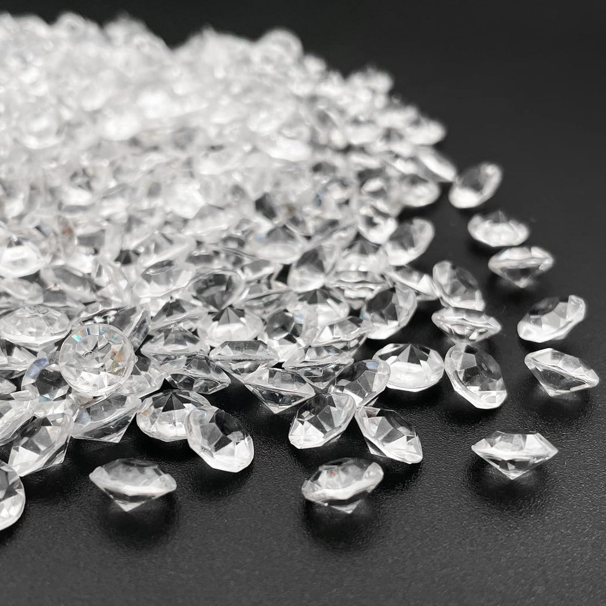Fake Diamond, 3000PCS 8mm Clear Acrylic Diamonds Crystals Gems for Vase Fillers,Table Scatter