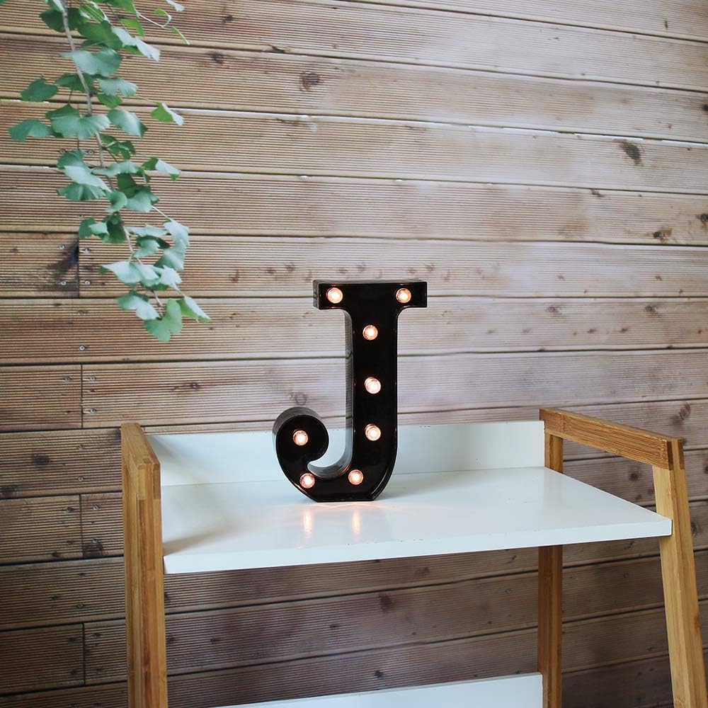 Light Up Black Alphabet Marquee Letters Sign LED Marquee Number Lights Sign for Night Light Home