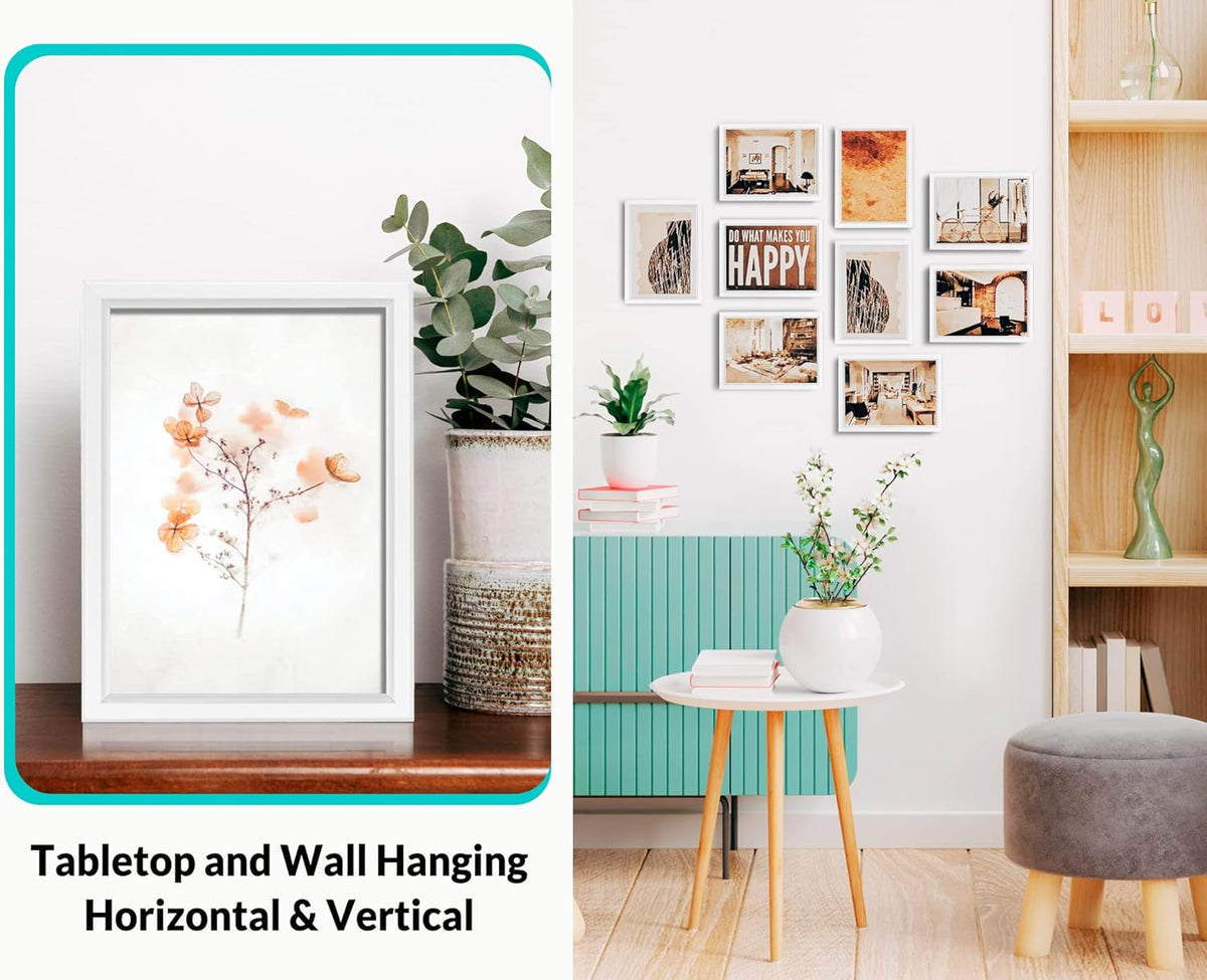 LaVie Home 4x6 Picture Frames (12 Pack, White) Simple Designed Photo Frame with High Definition