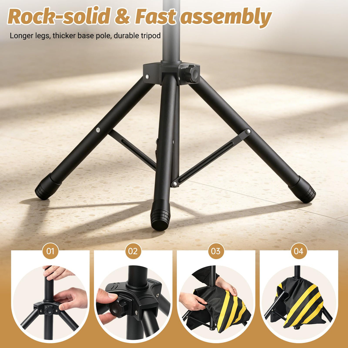 Forlogic 10x7.5Ft Backdrop Stand, Protable Adjustable Photo Back Drop Stand for Party, Photography