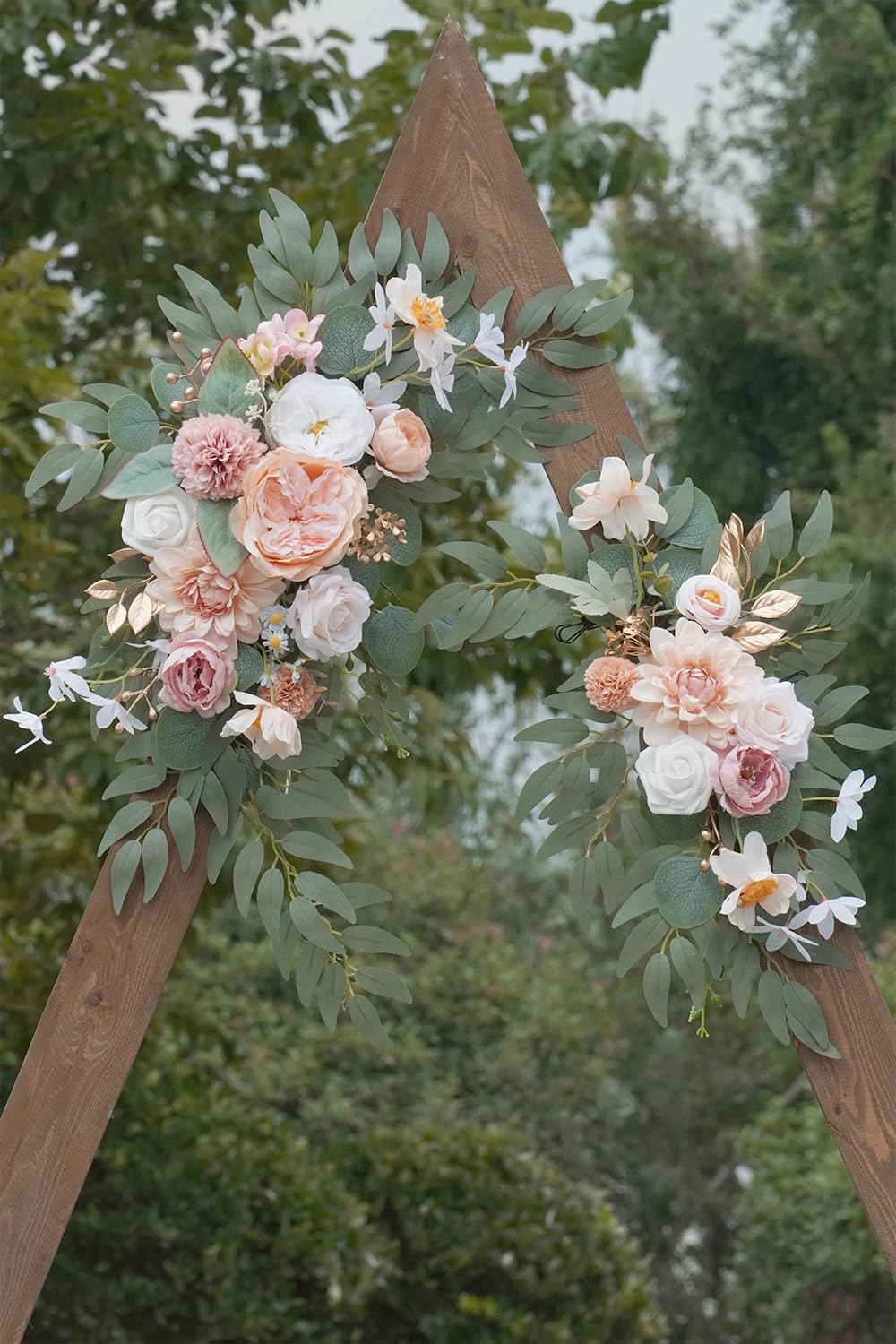 Faux Flower Swag Set of 2 for Wedding Welcome Signs Floral Swag Wedding Reception Ceremony Signs