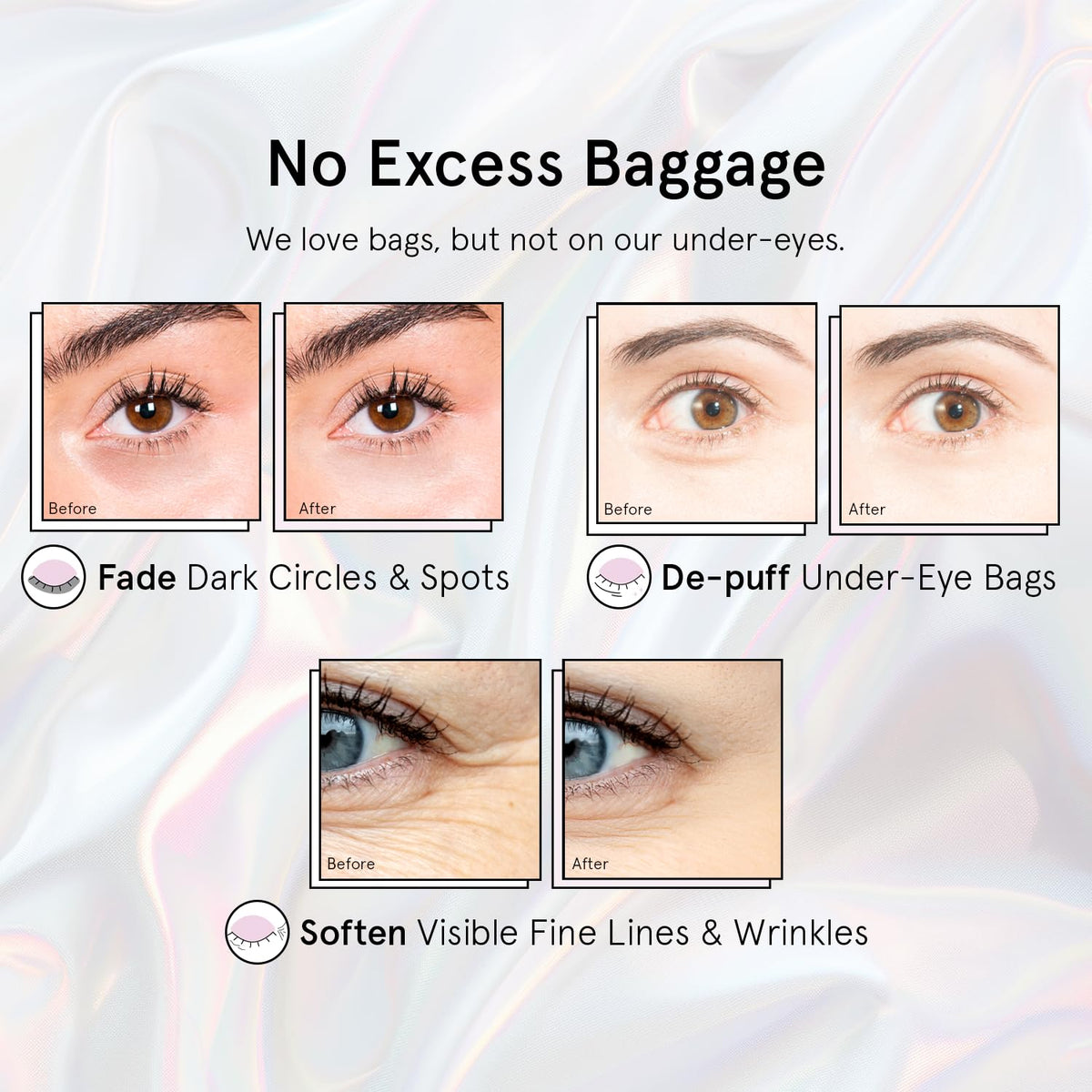 grace & stella Peptide Under Eye Patches with Niacinamide & Rice Extract - Firming Eye Masks for