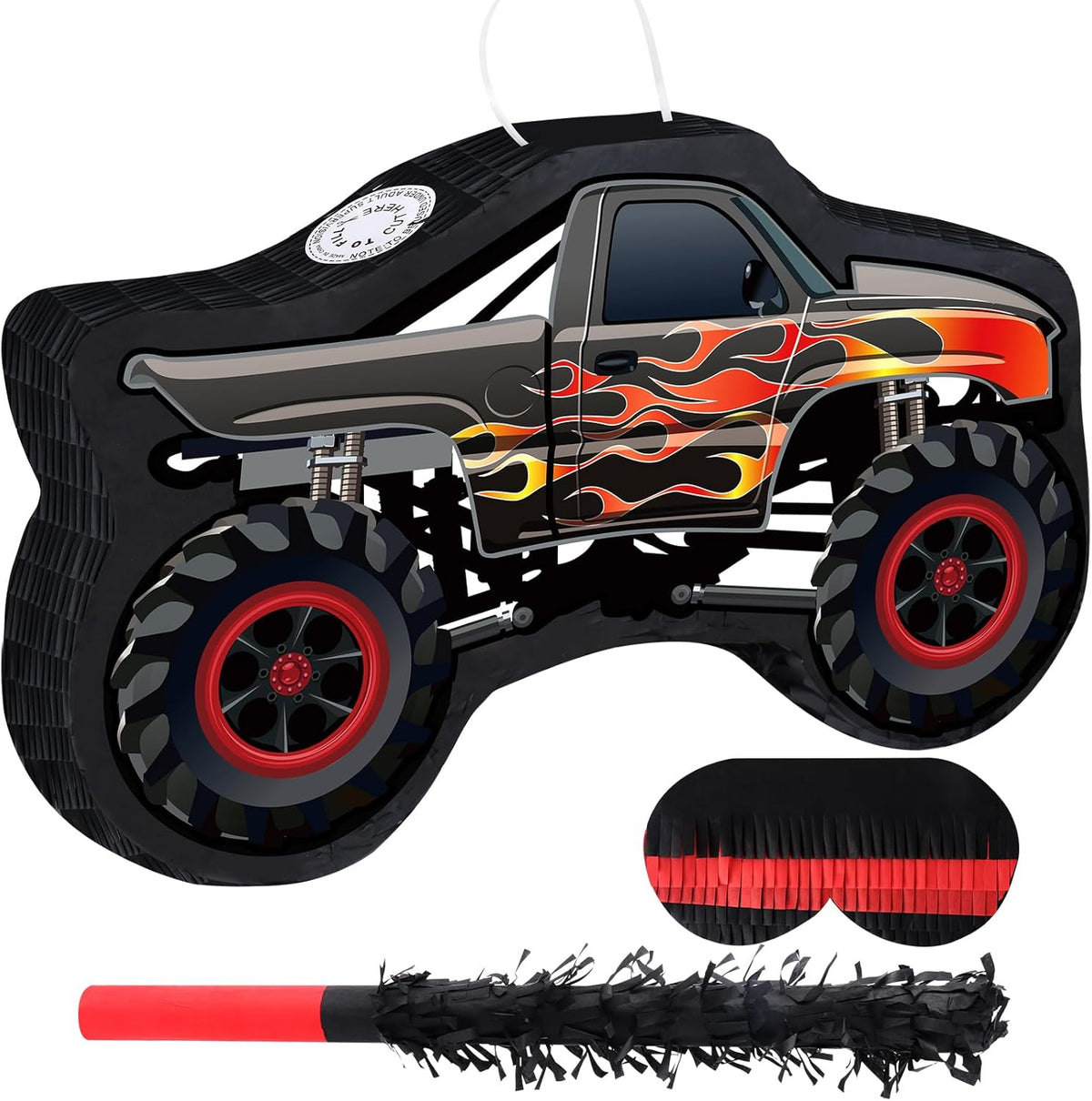 Car Pinata with Stick & Hanging Loop Mexican Pinata Game for Boy Truck Party Decorations Car Theme