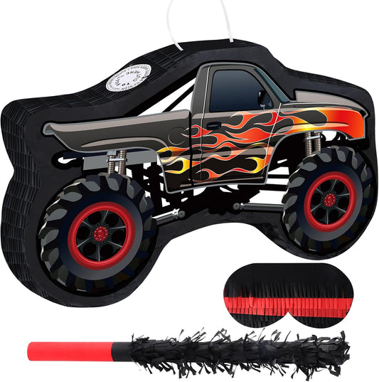 Car Pinata with Stick & Hanging Loop Mexican Pinata Game for Boy Truck Party Decorations Car Theme