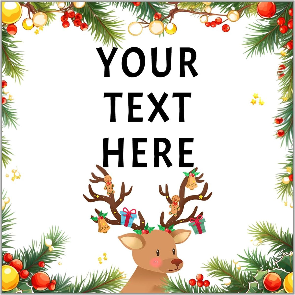 100-1000pcs Custom Stickers Merry Christmas Stickers Personalized Labels Adhesive Xmas Decorative