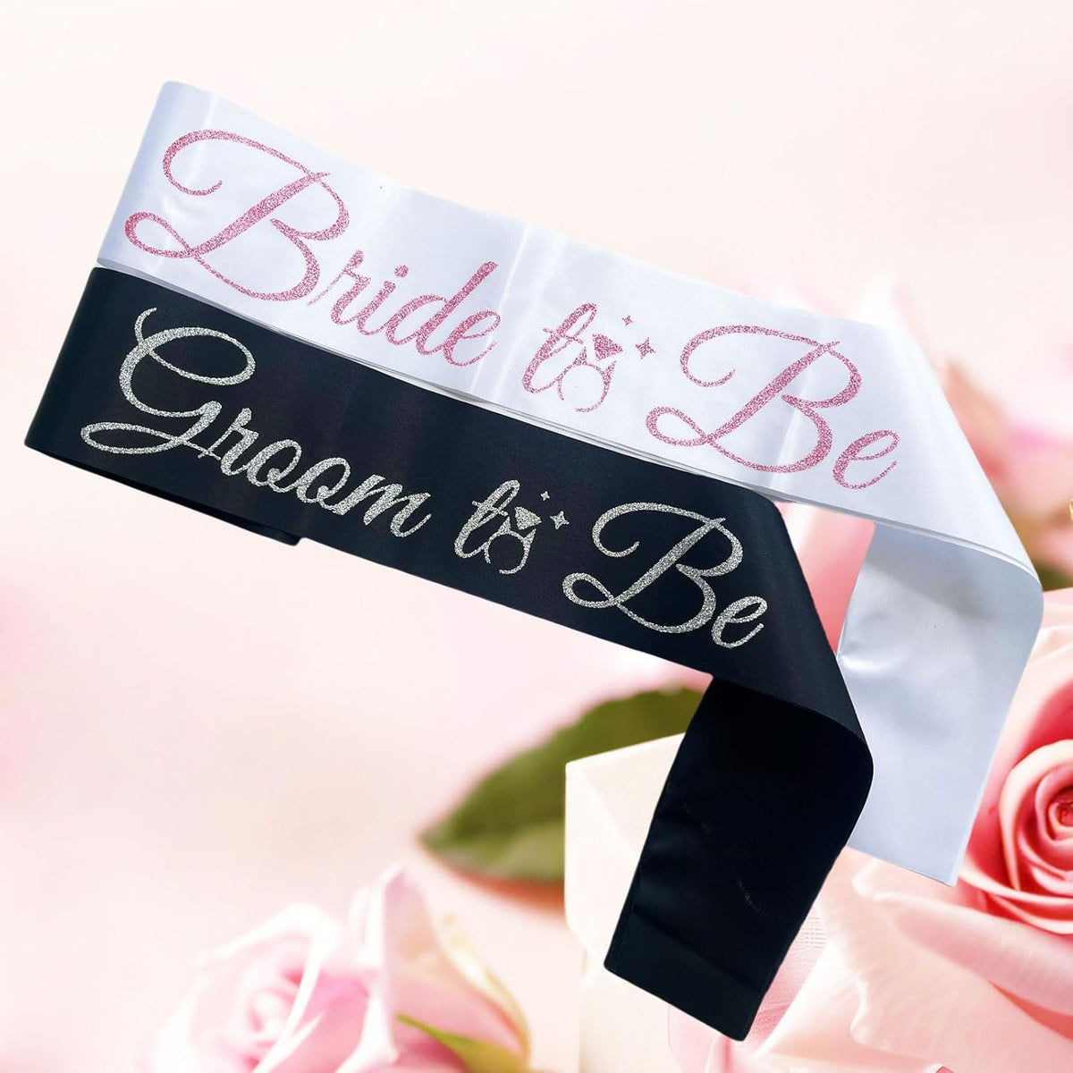 Bride Sash Bachelorette Party Bride and Groom to Be Sash for Bridal Shower Wedding Hen Party