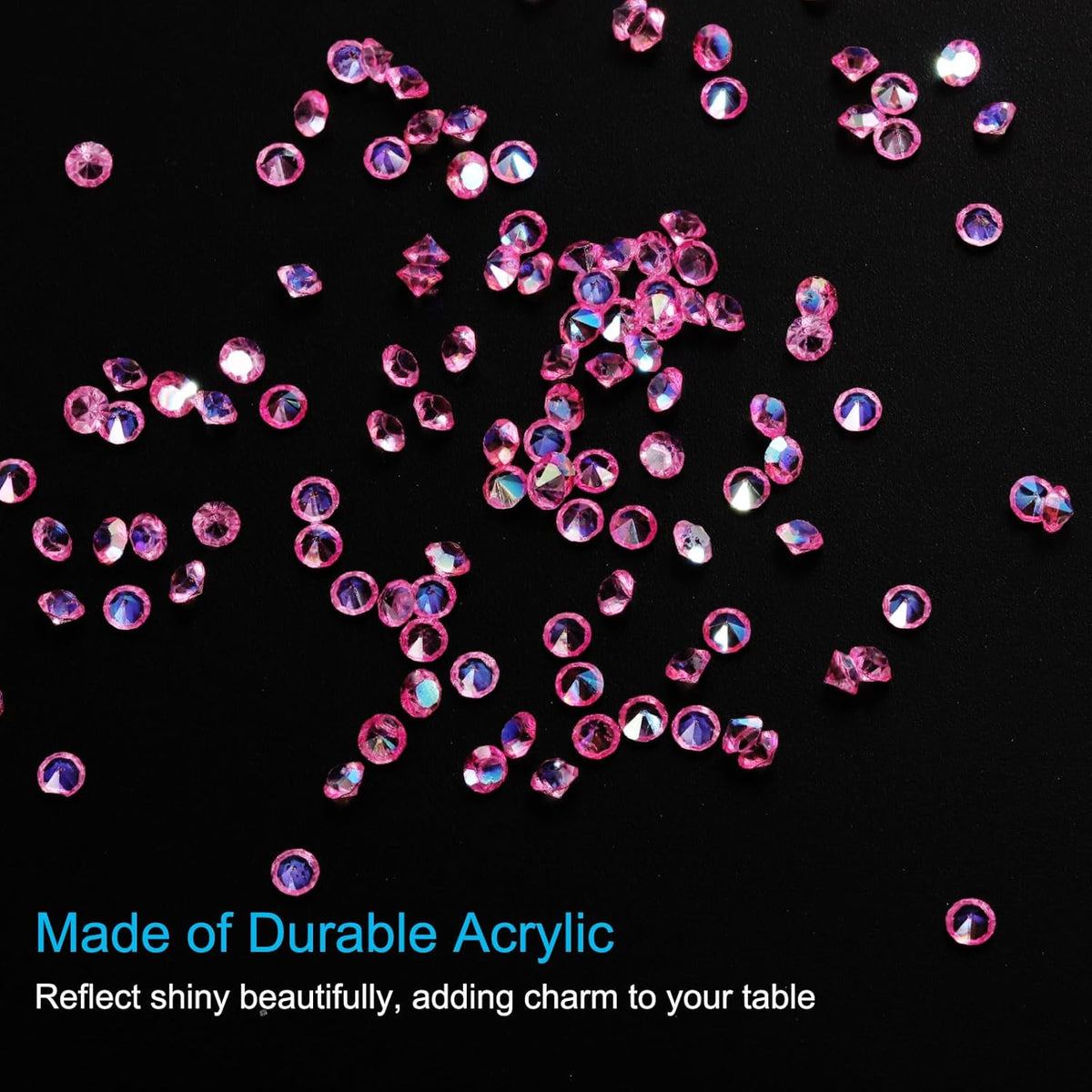 PATIKIL 14000Pcs Wedding Table Scatter Confetti Crystals 3mm Acrylic Diamonds Vase Fillers Gems for