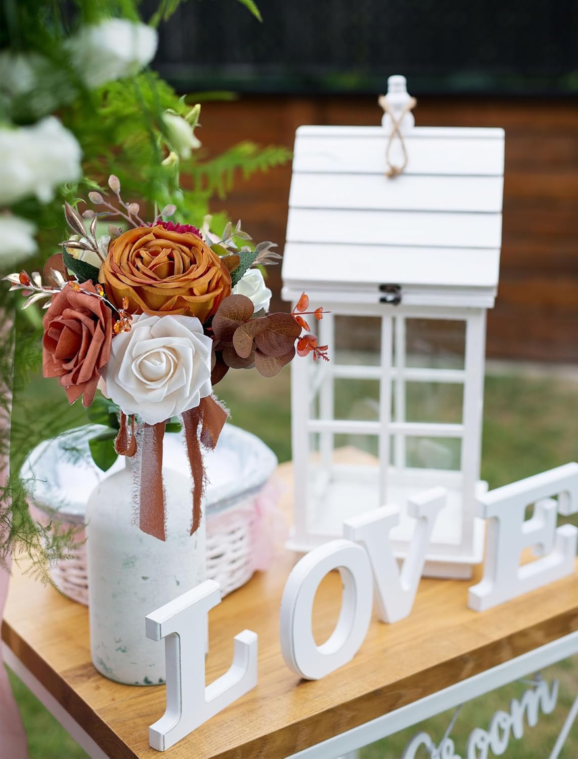 CherishedMoments Set of 6 Assorted Flower Centerpieces Mini Floral Wedding Flowers Set for Fall