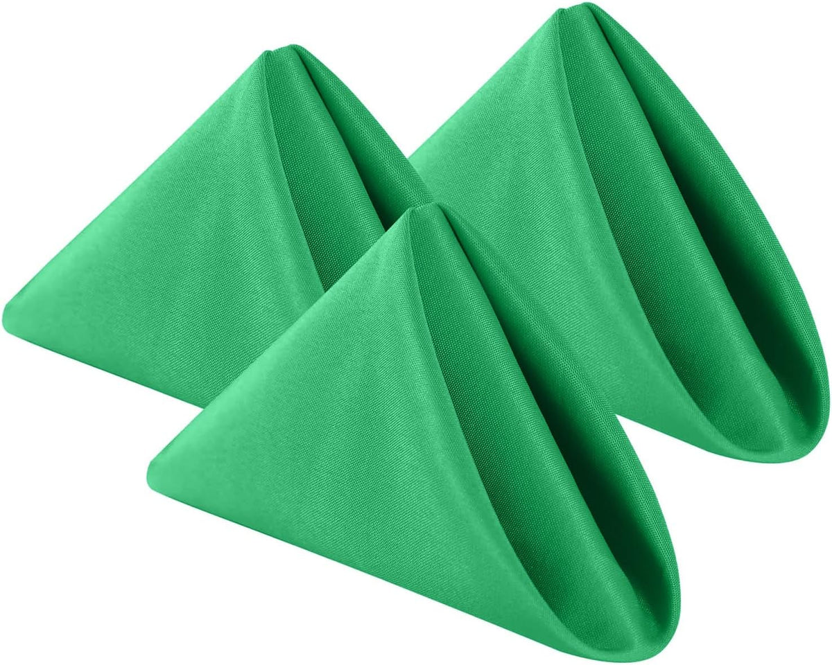Cupuamon Cloth Napkins 17x17 inch Washable Polyester Dinner Napkins Soft Table Napkins for Wedding