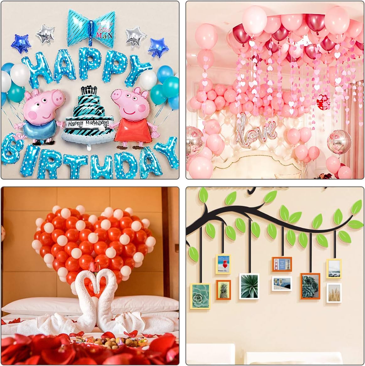 1000pcs Glue Point Clear Balloon Glue Removable Adhesive Dots Double Sided Dots of Glue Tape for