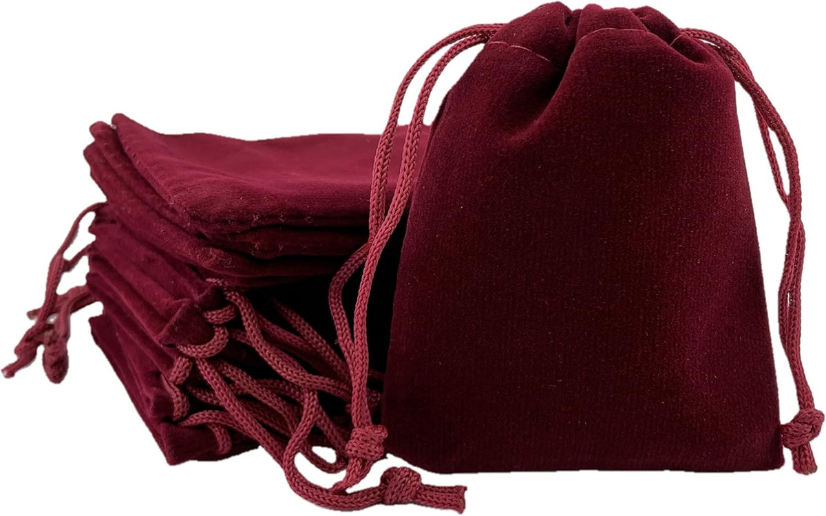 Palmhomee Pack of 48 3x4 Inch Velvet Drawstring Bags Gift Bag Velvet Pouch For Jewelry Wedding and