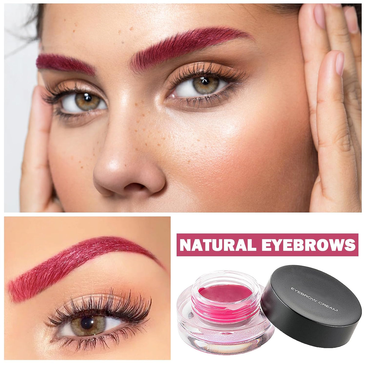 Eyebrow Pomade Cream,Brow Pomade Gel Naturally Long Lasting Waterproof,Delicate and Smooth Eye Brow