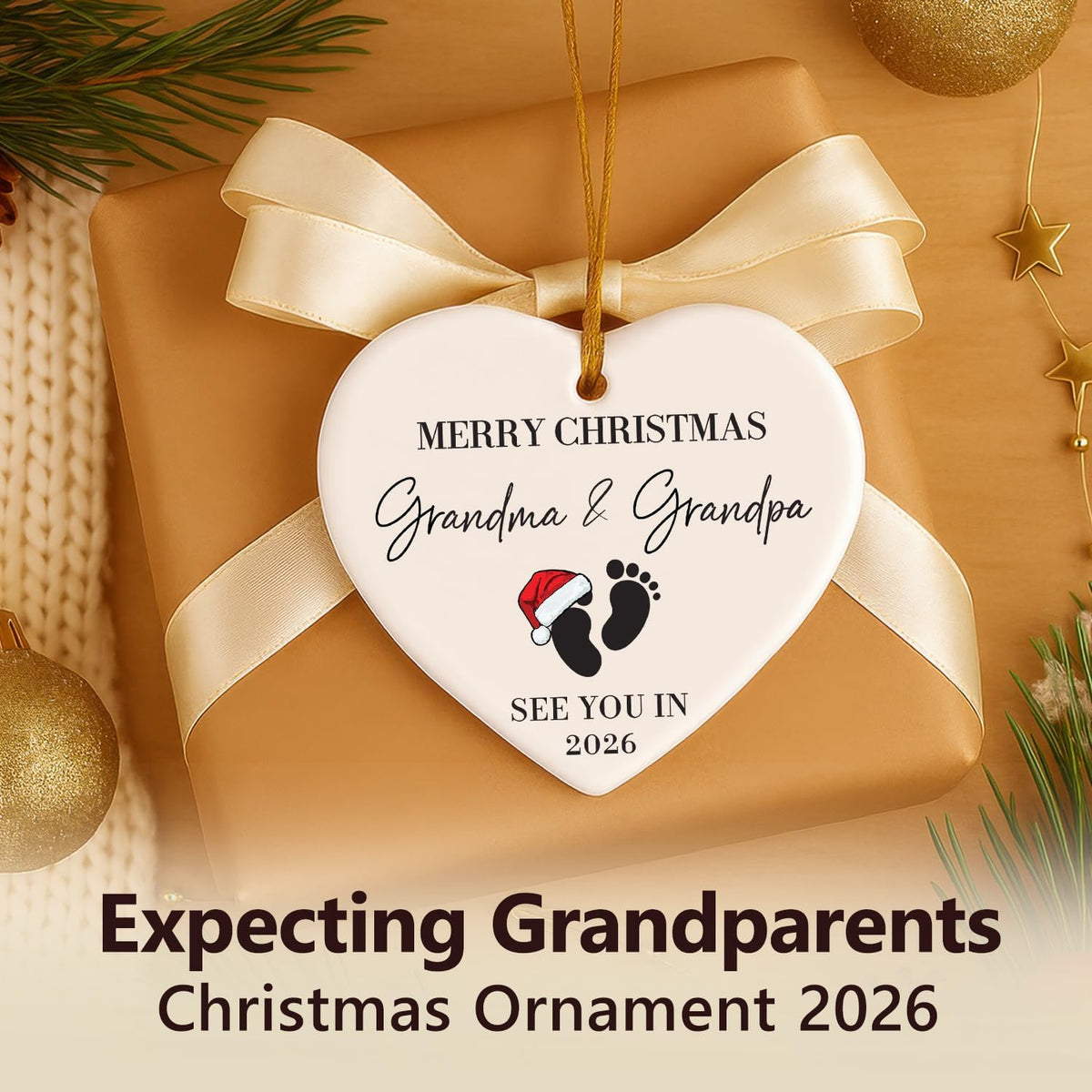 NewEleven First Time Grandparents Gifts - Baby Announcement, Pregnancy Announcement for