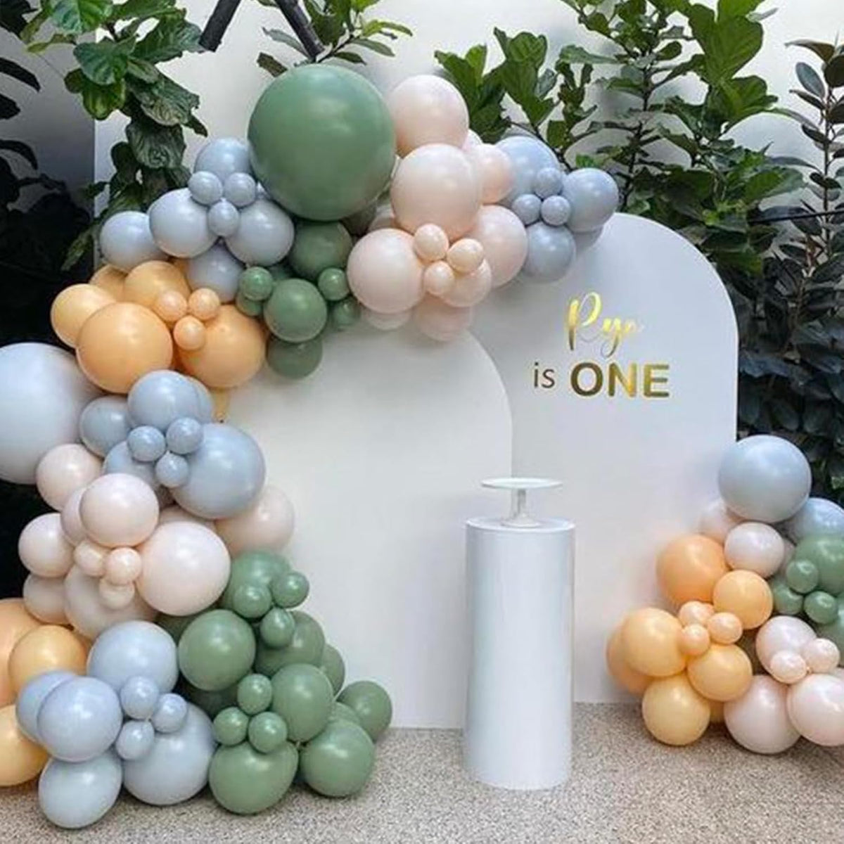 Sage 52 PCS 12 Inch Multi-Colored Balloons for Birthday Parties - Includes Blue, Green, Yellow