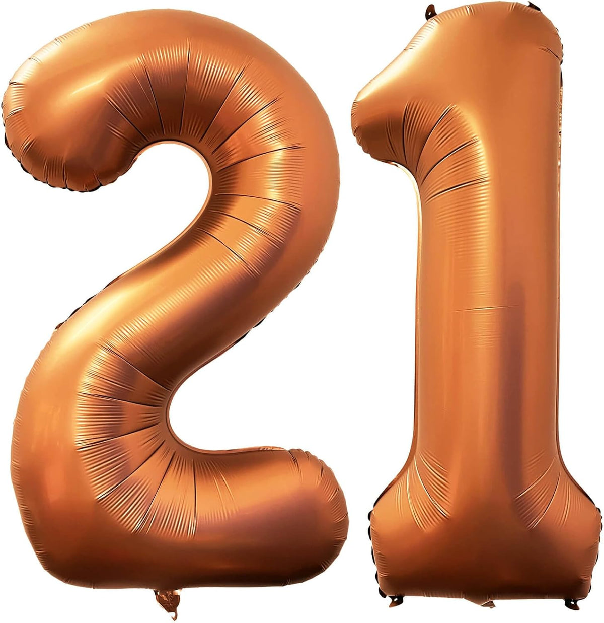 Number 21 Giant Orange 12 Number Foil Helium Balloons for 12th Birthday Party Supplies & 21st