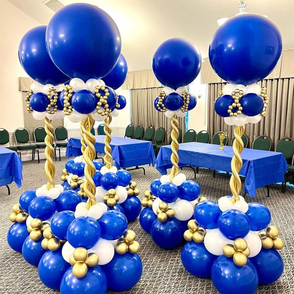 4 Set Balloon Stand Kit, 9 Feet Adjustable Balloon Arch for Floor, Ballon Column Tower with Weights