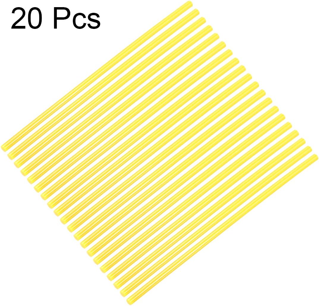 uxcell 20pcs Hot Glue Sticks for Glue Gun 7mm/0.28-inch x 10-inch Mini Hot Melt Adhesive Glue Stick