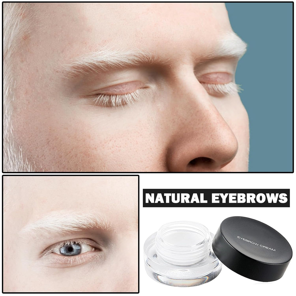 Eyebrow Pomade Cream,Brow Pomade Gel Naturally Long Lasting Waterproof,Delicate and Smooth Eye Brow
