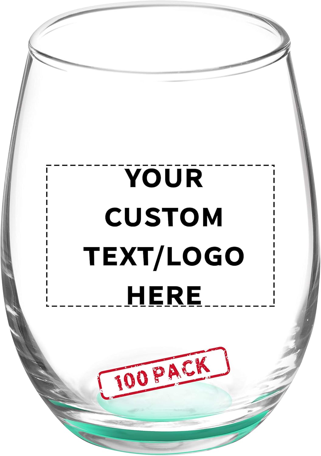 Custom Stemless Wine Glasses by ARC 5.5 oz. Set of 100, Personalized Bulk Pack - Perfect for Hotel