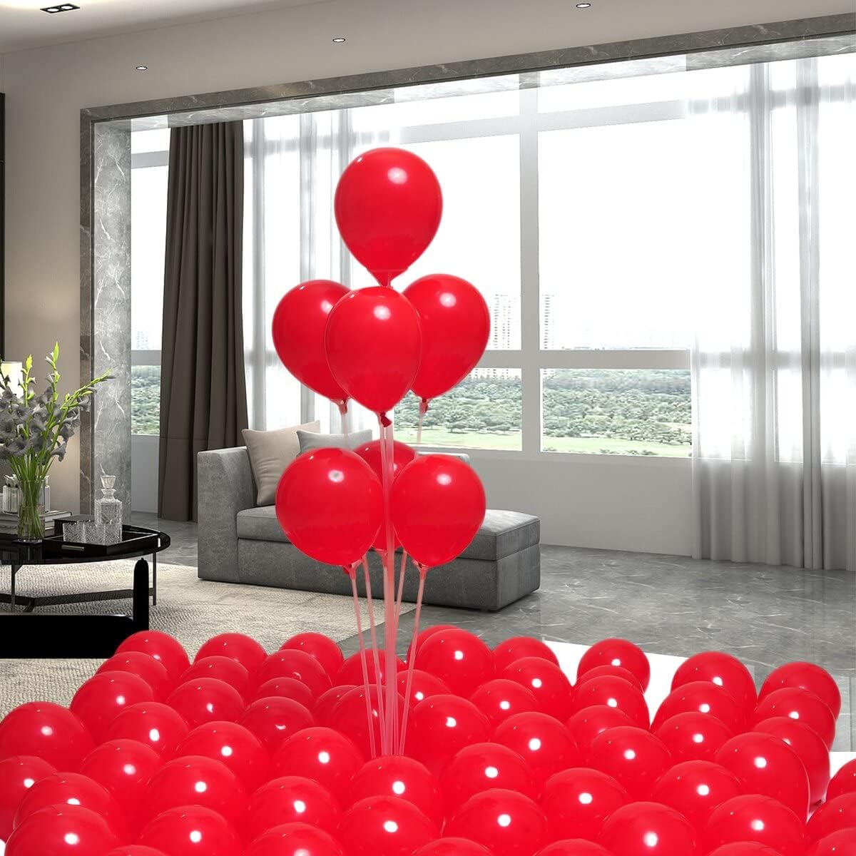 400 Pack Red Balloons 5 Inch Latex Small Balloon for Birthday Wedding Bridal Baby Shower Party