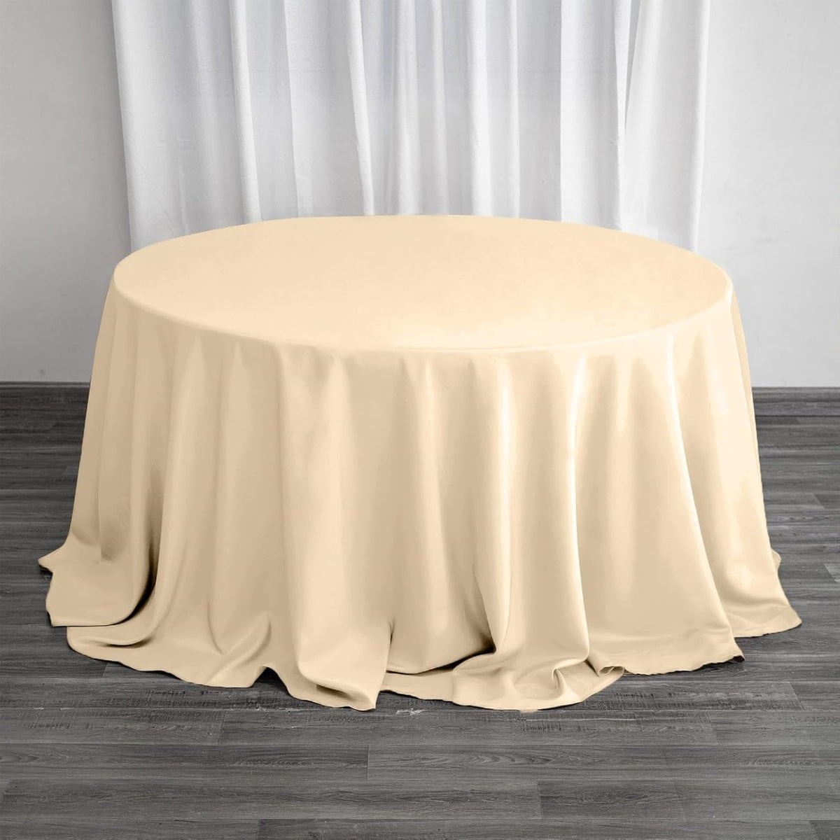 Efavormart Round Tablecloth, 132 Inch Stain & Wrinkle Resistant Washable Table Cloth, Decorative