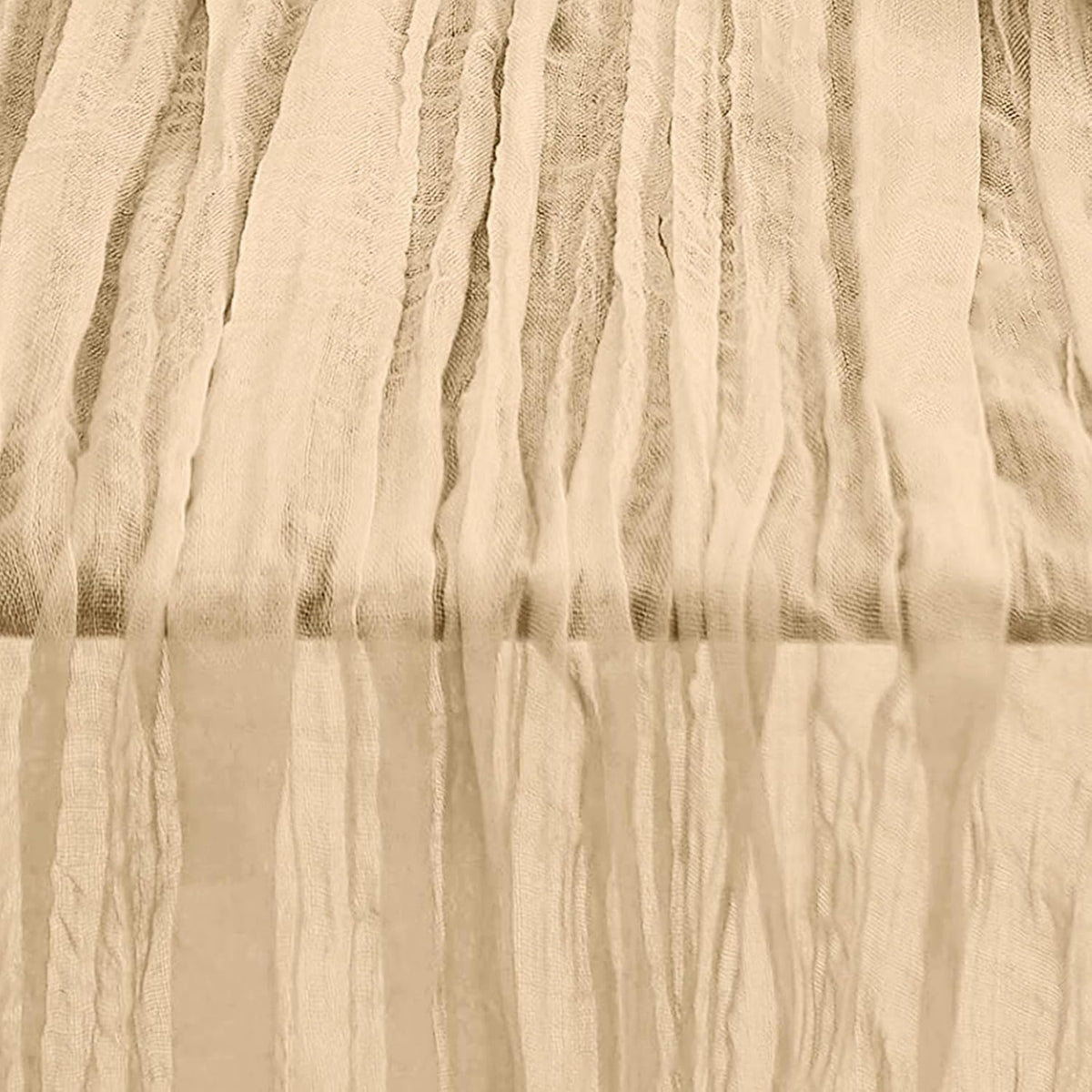 6 Pack Nude Cheesecloth Table Runner 35x120 Inch 10Ft Rustic Gauze Cheese Cloth Table Runner Sheer