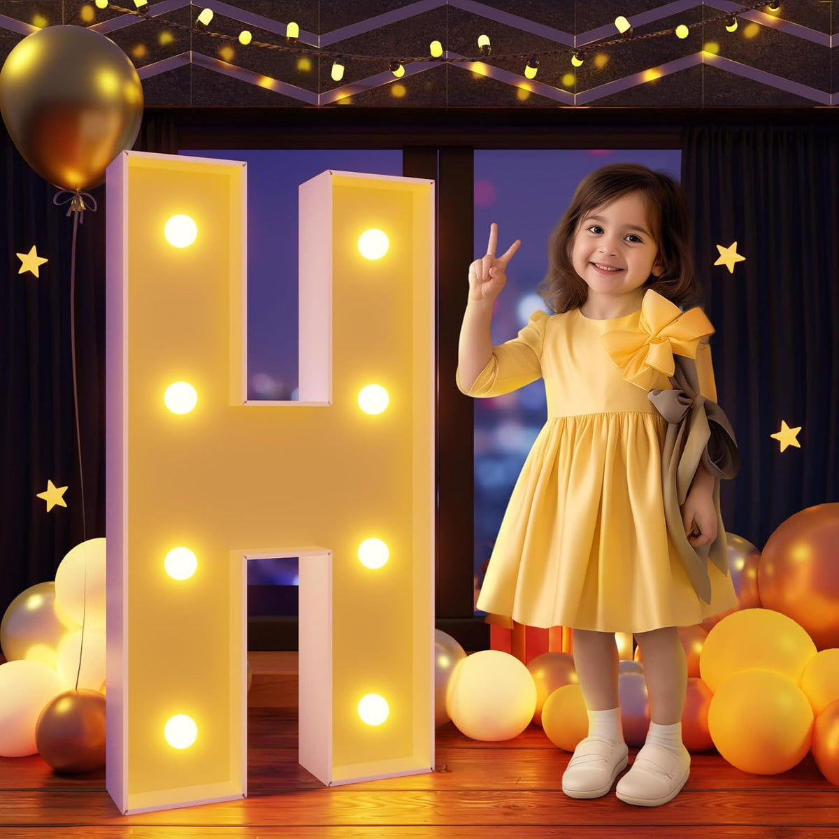 Marquee Letters 3 Feet Tall Large Light Up Letters H Happy Birthday Decorations Marry Me Engagement