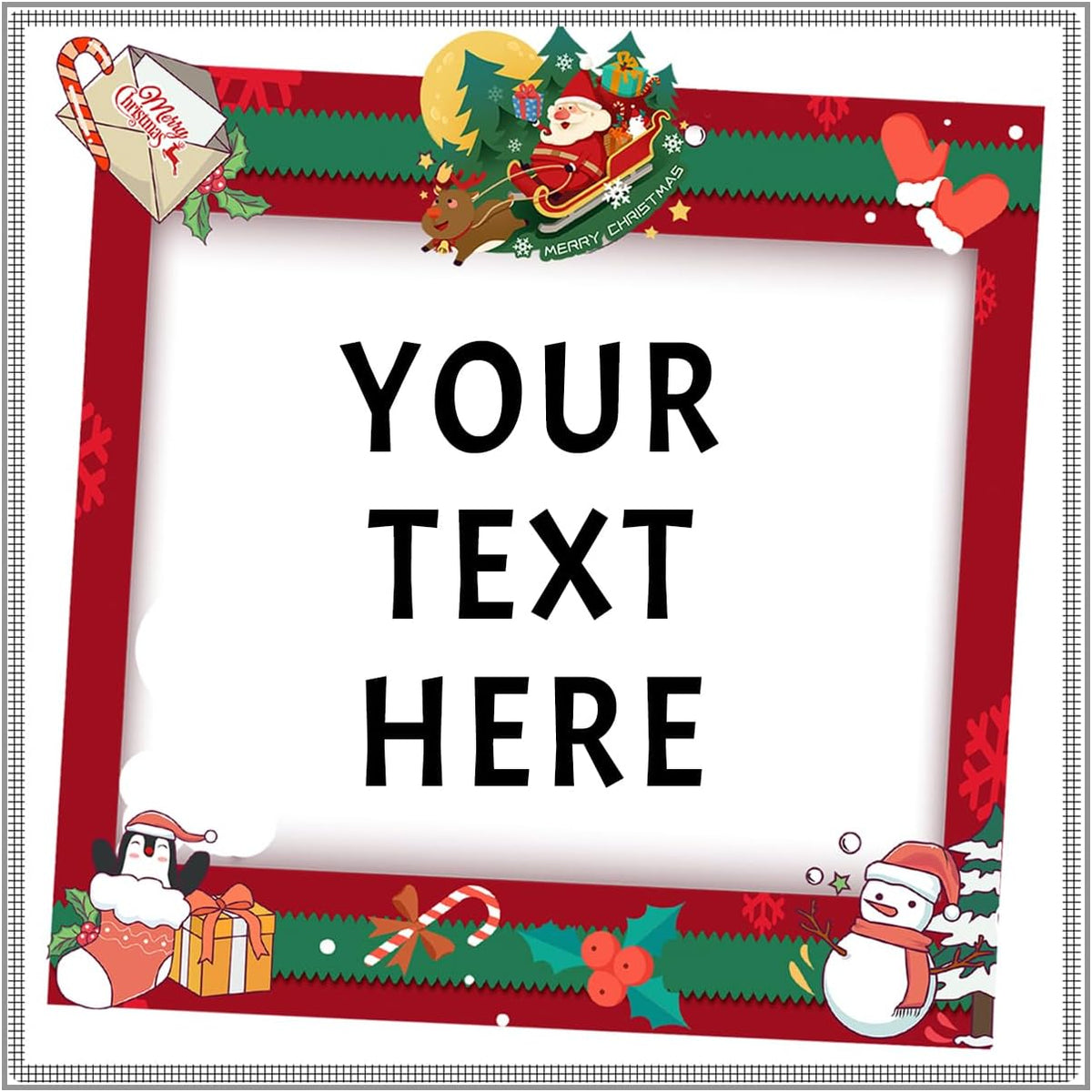 100-1000pcs Custom Stickers Merry Christmas Stickers Personalized Labels Adhesive Xmas Decorative
