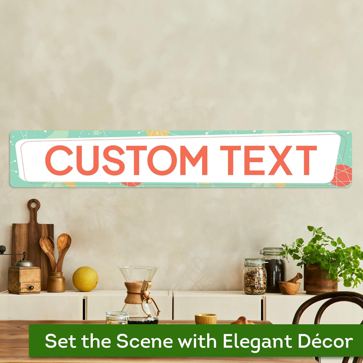 Custom Sign, Custom Street Sign, 11 Font Colors, 13 Font Styles, 4 Hole Options, 22 Sizes, 6x36