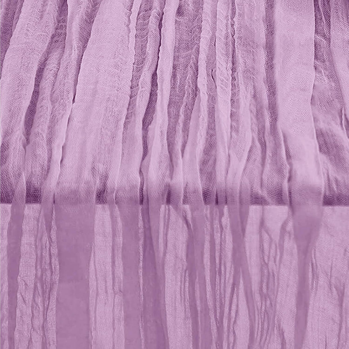 6 Pack Lilac Cheesecloth Table Runner 35x120 Inch 10Ft Rustic Gauze Cheese Cloth Table Runner Sheer