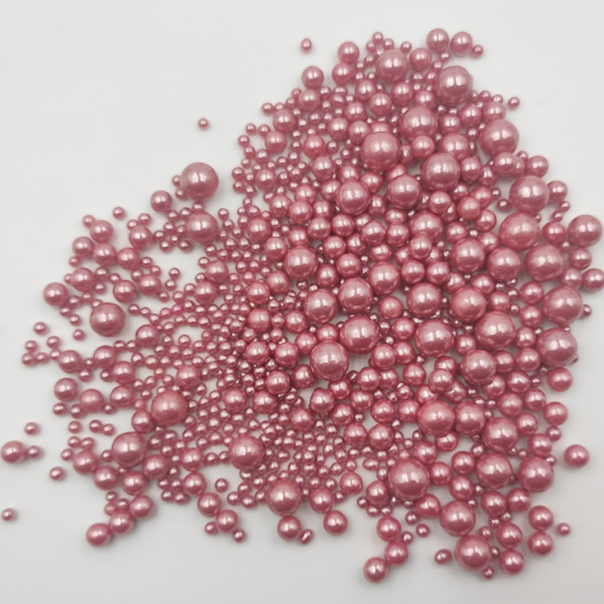 Edible Rose gold Pearls Sugar Sprinkles 120g/4.23 oz, Mix size Candy Pearl for Cake Decorating and