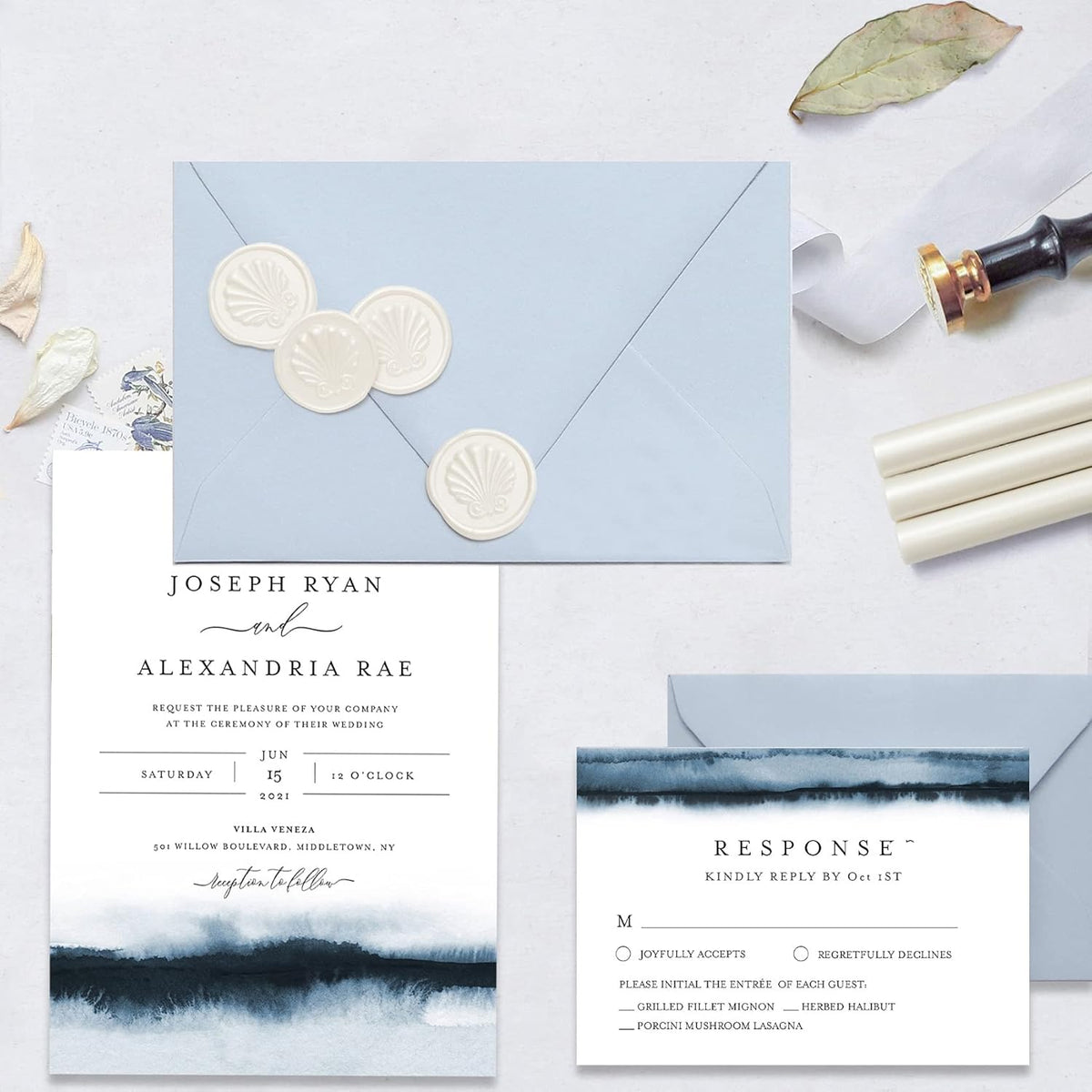 UNIQOOO Pearl White Glue Gun Sealing Wax Sticks for Wax Seal Stamp - Perfect for Wedding