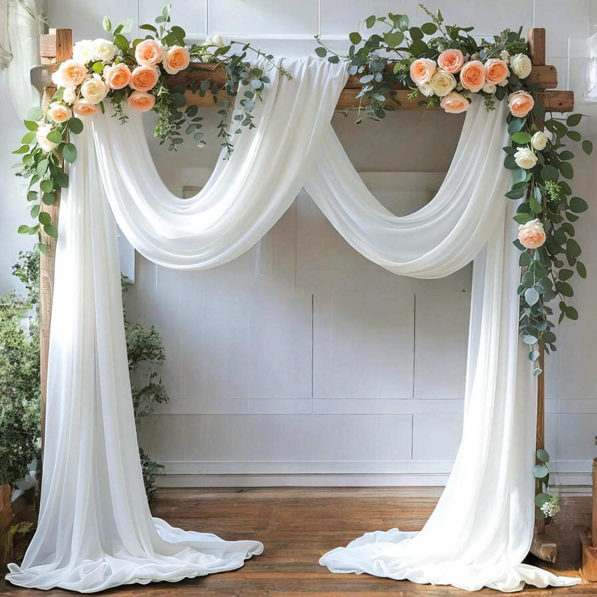 MDS Halloween Chiffon Draping Fabric - 1 Panel, 30" Wide x 30ft Long - Sheer Spooky Arbor & Canopy