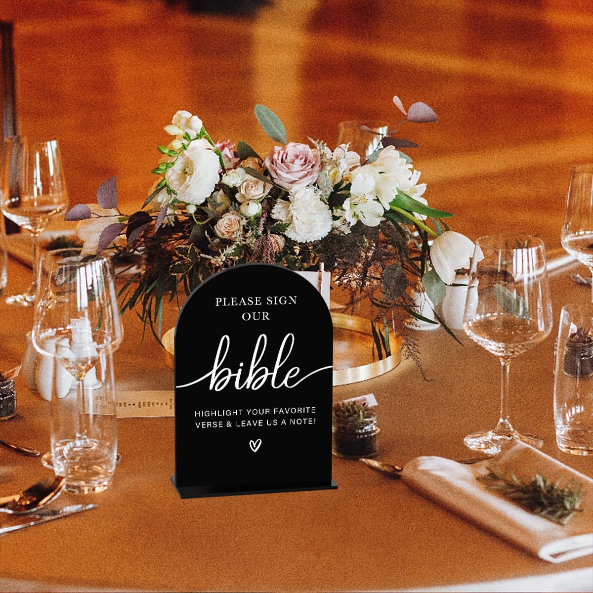 Acrylic Wedding Sign Wedding Signs for Ceremony Please Sign Our Bible Sign for Wedding Modern