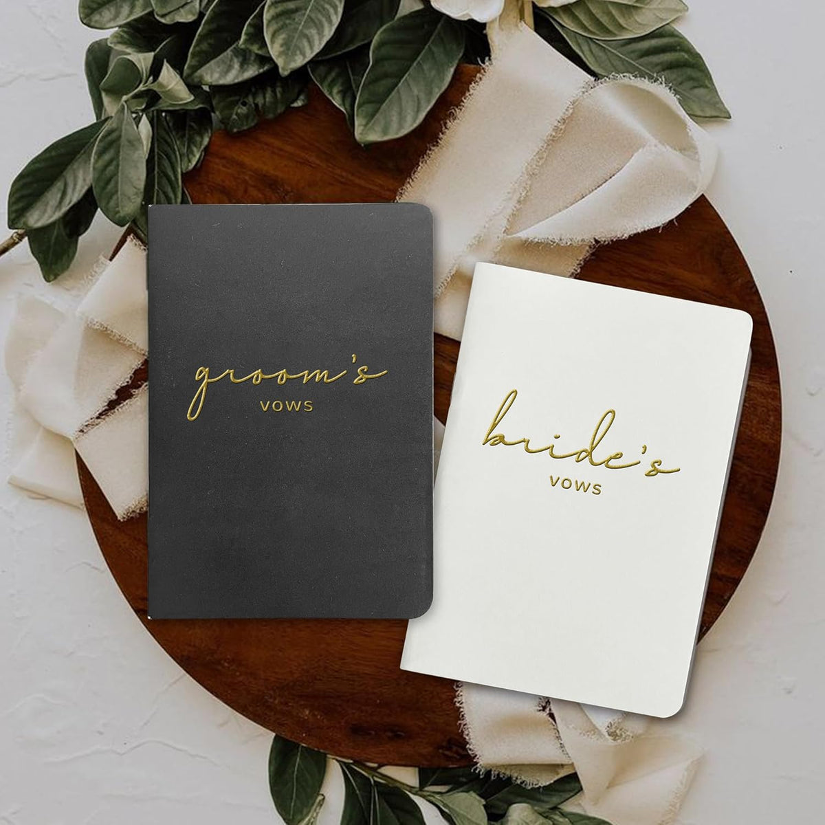 Vow Books His and Hers Wedding Vow Books Bride and Groom Vow Books Wedding Essentials Wedding