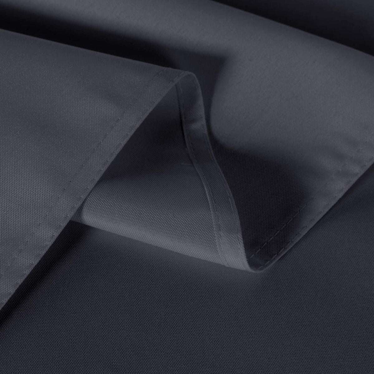 sancua 2 Pack Dark Grey Tablecloth 60 x 102 Inch, Rectangle 6 Feet Table Cloth - Stain and Wrinkle