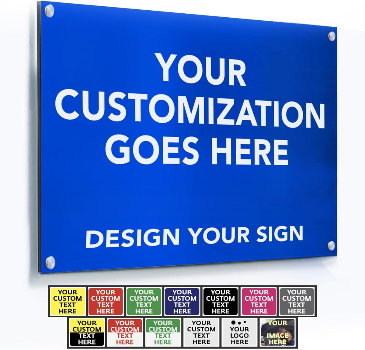 Custom Metal Signs, Personalized Aluminum, Customized Safety, Business Signs, Waterproof Outdoor