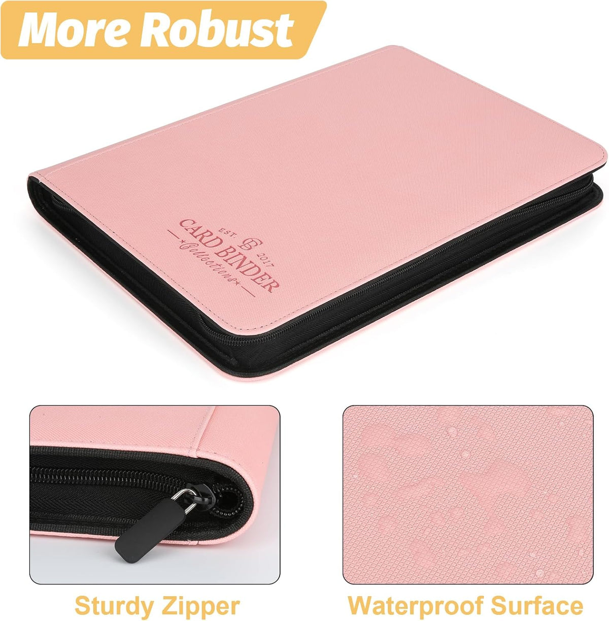 Trading Card Binder, Card Collection Binder Album Folder with 540 Side Loading Pockets, 9 Pocket