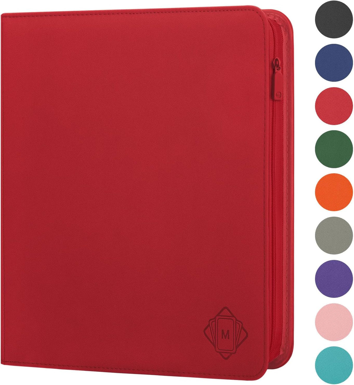 Premium Card Binder 12 Pocket for 720 Pockets Trading Card Binder, PU Zipper Card Collection Album