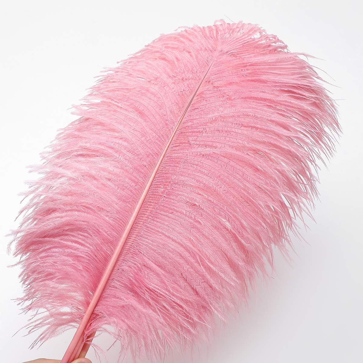 Ballinger Lotus Pink Ostrich Feathers - 24Pcs 8-10inch Feathers for Crafts,Party