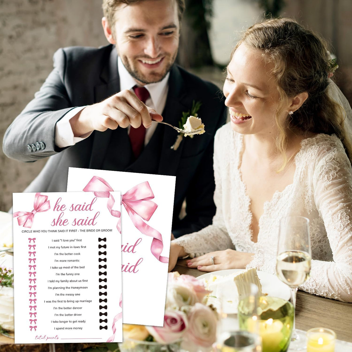 Bridal Shower Games Wedding Shower Games Cards Engagement Party Wedding Game for Reception 30pcs