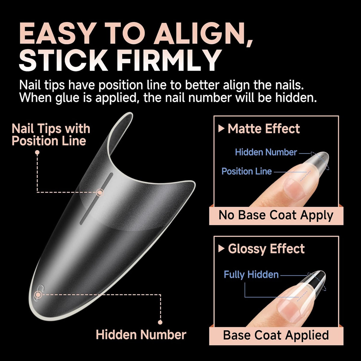 UNA GELLA Almond Gel Nails Tips Medium: 504pcs Full Matte Soft Gel Almond Shape Nail Tips Half