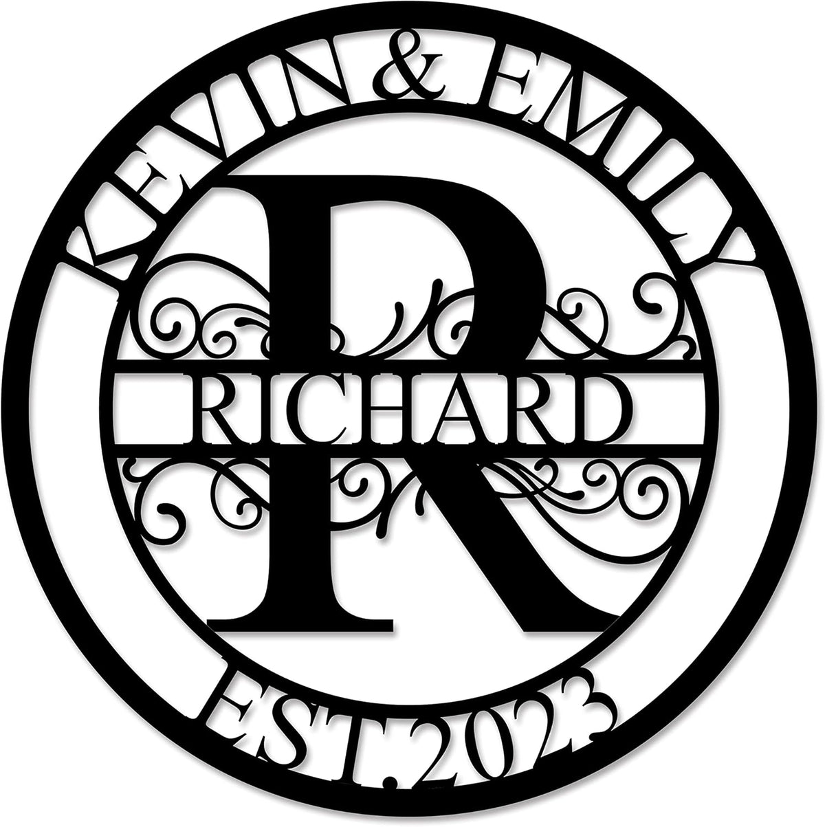 Custom Metal Sign - Last Name Signs - Monogram Wall Decor- Family Sign - Metal Signs for Outdoor