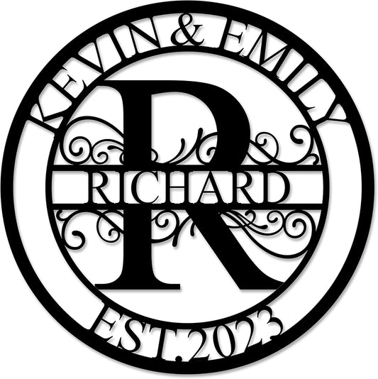 Custom Metal Sign - Last Name Signs - Monogram Wall Decor- Family Sign - Metal Signs for Outdoor