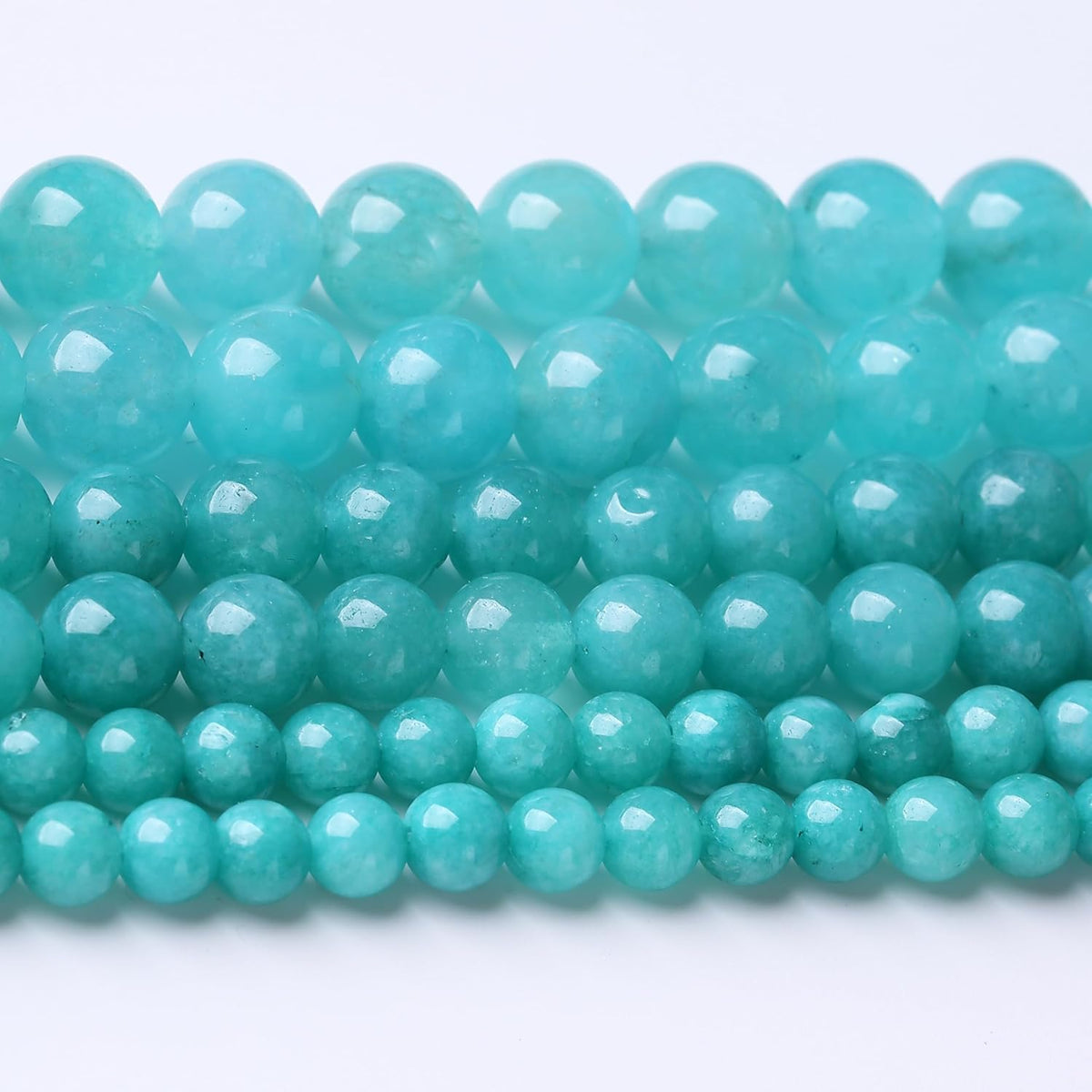 Blue Jade Stone Beads Gemstone Round Crystal Energy Jade Beads Stone Beads for Jewelry Making DIY
