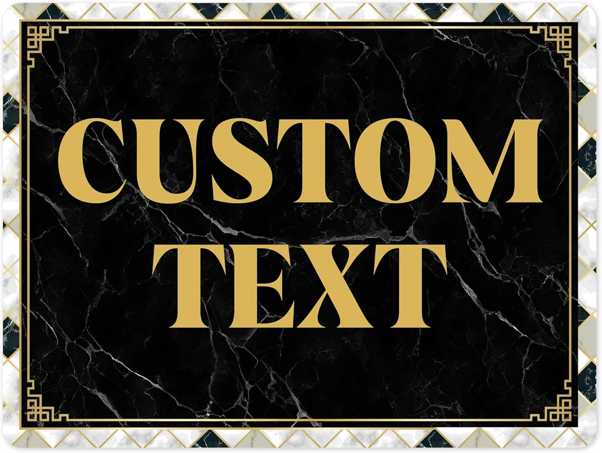 Custom Sign, Custom Street Sign, 11 Font Colors, 13 Font Styles, 4 Hole Options, 22 Sizes, 36x48