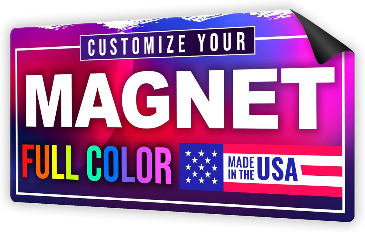 12"x24" Custom Magnet Signs in Full Color for Business and Advertising, 30 mil Customized Vinyl Car