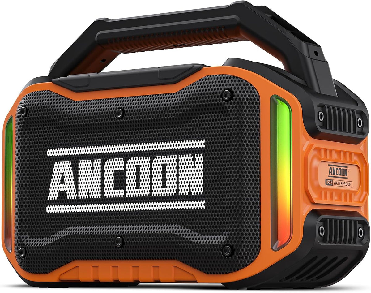 Speakers Bluetooth Wireless: 80W(Peak) Loud Speaker with Bass, 20H Playtime, IPX6 Waterproof, Large
