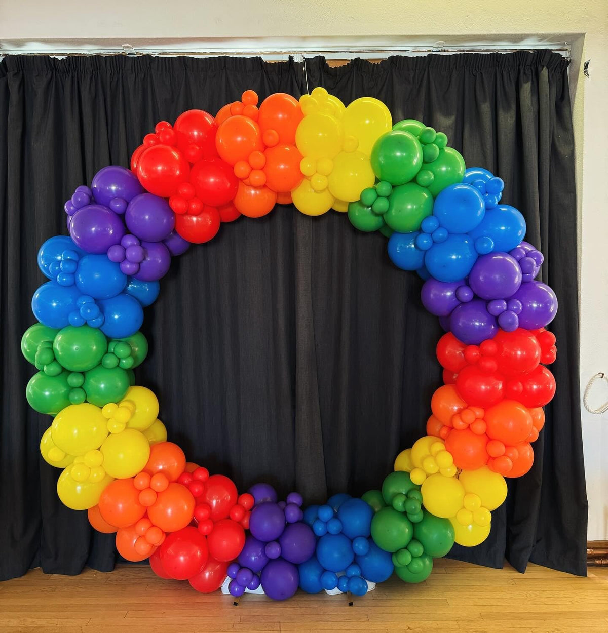 Paready Green Purple Balloons Set, 50 Pcs Colorful Balloon, 12 Inch Red Orange Blue Latex Party
