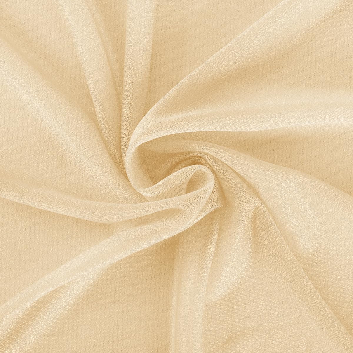 Champagne Gold Wedding Arch Draping Fabric 2 Panels 29" x 20 FT Wedding Drapes for Backdrop Sheer